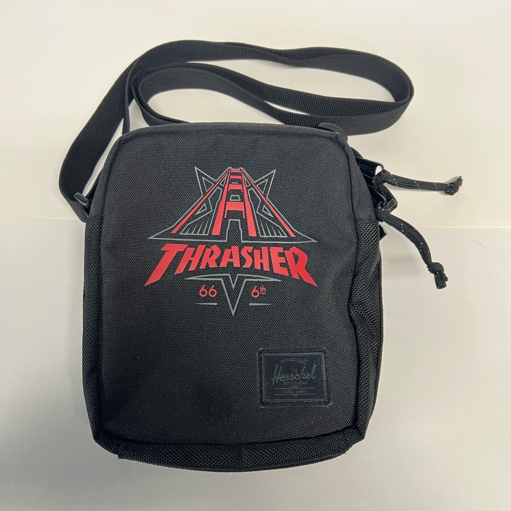 Thrasher Black Crossbody Bag